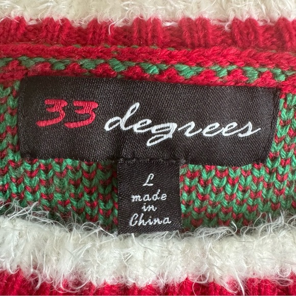 Women’s 33 Degrees Pug Puppy Christmas’s Sweater - Picture 5 of 5